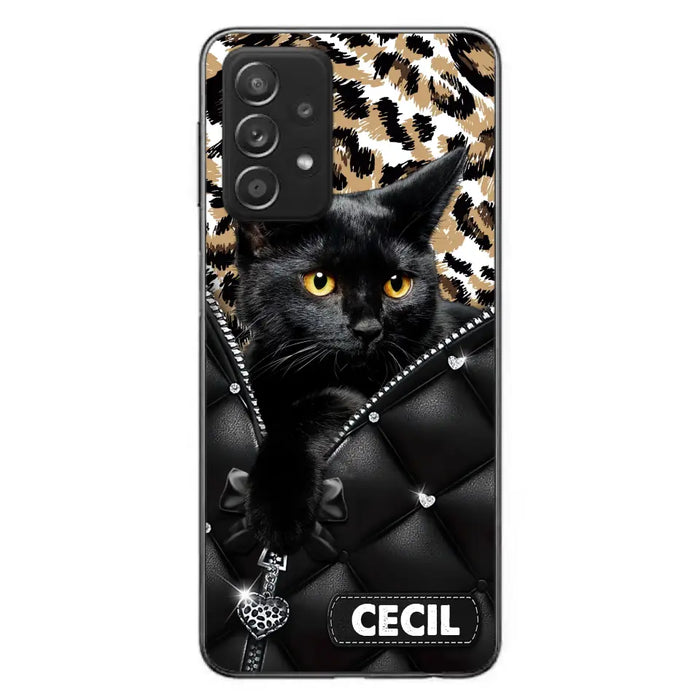 Custom Personalized Cat Phone Case For iPhone/Samsung - Upload Photo - Gift Idea For Cat Lovers