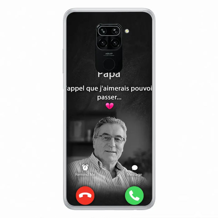 Coque de téléphone personnalisée pour papa commémoratif - Télécharger une photo - L'appel que j'aimerais pouvoir passer - Coque de téléphone pour Huawei/Oppo/Xiaomi