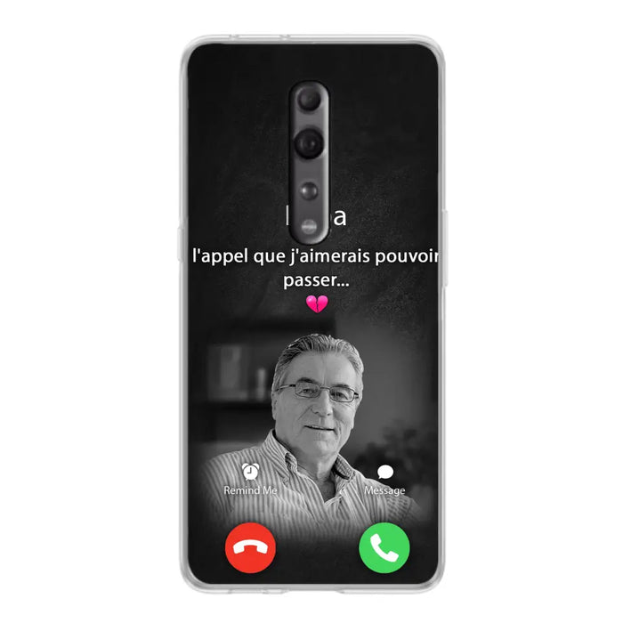 Coque de téléphone personnalisée pour papa commémoratif - Télécharger une photo - L'appel que j'aimerais pouvoir passer - Coque de téléphone pour Huawei/Oppo/Xiaomi