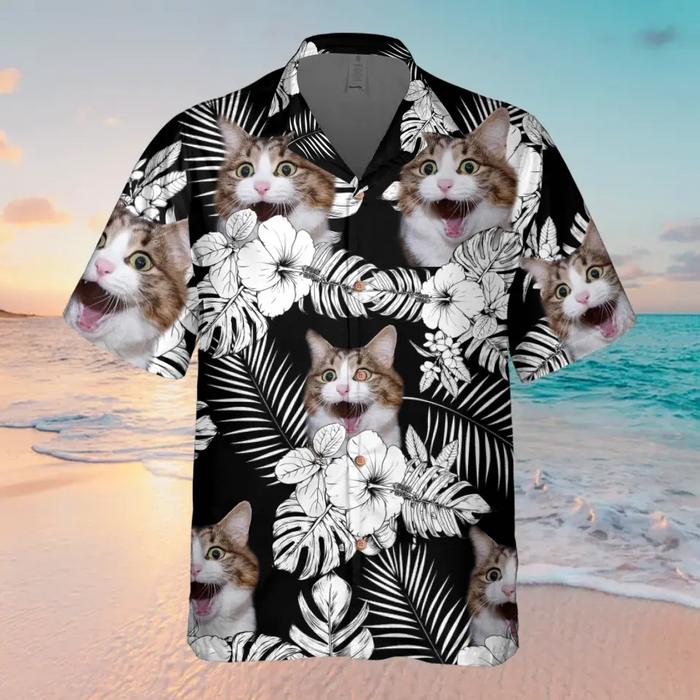 Custom Personalized Pet Photo Hawaiian Shirt - Gift Idea For Dog/ Cat/ Pet Owner