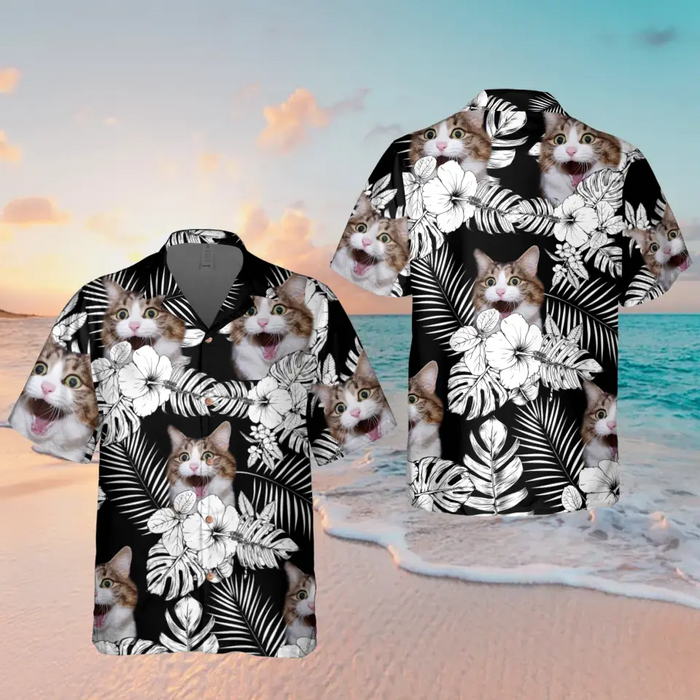 Custom Personalized Pet Photo Hawaiian Shirt - Gift Idea For Dog/ Cat/ Pet Owner