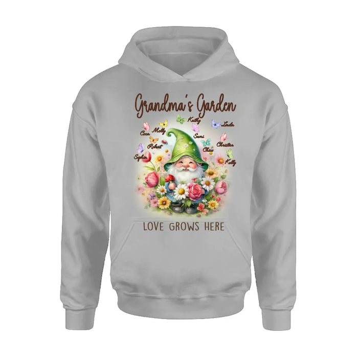 Custom Personalized Grandma's Garden Shirt/Hoodie - Mother's Day Gift Idea For Grandma/ Mother - Grandma's Garden