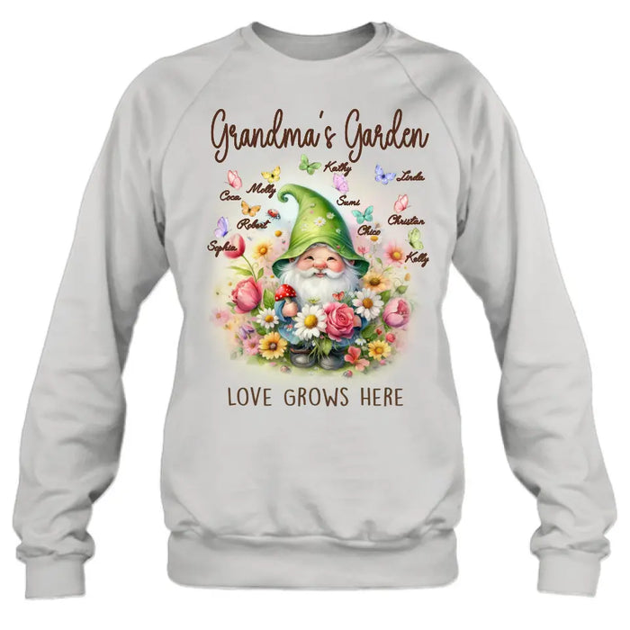 Custom Personalized Grandma's Garden Shirt/Hoodie - Mother's Day Gift Idea For Grandma/ Mother - Grandma's Garden