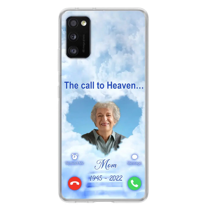 Custom Personalized Memorial Photo Phone Case - Memorial Gift Idea for Mother's Day/Father's Day - The Call To Heaven - Case for iPhone/Samsung