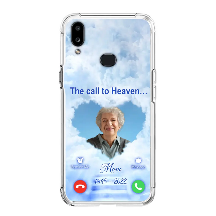 Custom Personalized Memorial Photo Phone Case - Memorial Gift Idea for Mother's Day/Father's Day - The Call To Heaven - Case for iPhone/Samsung