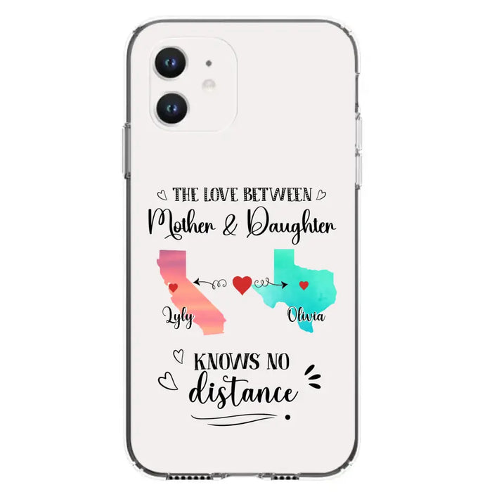 Custom Personalized Mother Daughter Long Distance Phone Case - Gift Idea For Mother And Daughter - Case For iPhone And Samsung