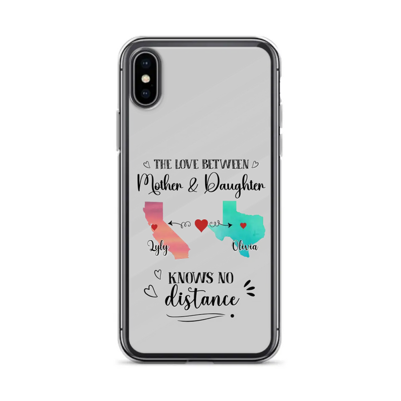 Custom Personalized Mother Daughter Long Distance Phone Case - Gift Idea For Mother And Daughter - Case For iPhone And Samsung