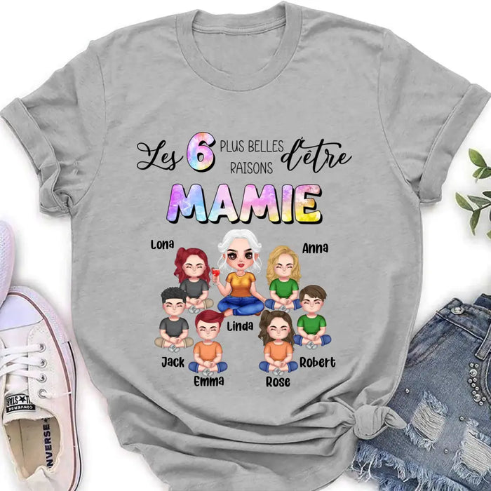 Custom Personalized Grandma Shirt/Hoodie - Upto 6 Kids - Mother's Day Gift Idea for Mom/Grandma - Les 6 Plus Belles
Raisons D'être
Mamie