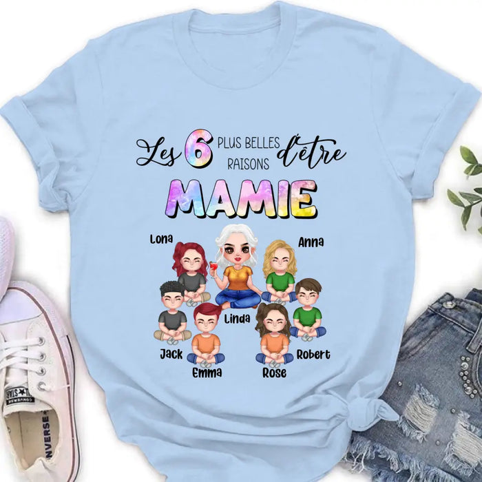 Custom Personalized Grandma Shirt/Hoodie - Upto 6 Kids - Mother's Day Gift Idea for Mom/Grandma - Les 6 Plus Belles
Raisons D'être
Mamie