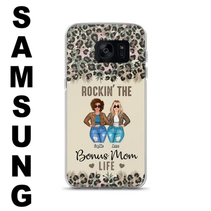 Custom Personalized Bonus Mom Phone Case - Gift Idea For Mother's Day - Rockin' The Bonus Mom Life - Case For iPhone & Samsung