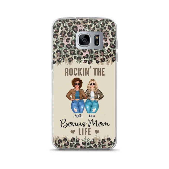 Custom Personalized Bonus Mom Phone Case - Gift Idea For Mother's Day - Rockin' The Bonus Mom Life - Case For iPhone & Samsung