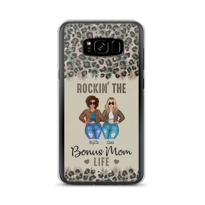 Custom Personalized Bonus Mom Phone Case - Gift Idea For Mother's Day - Rockin' The Bonus Mom Life - Case For iPhone & Samsung