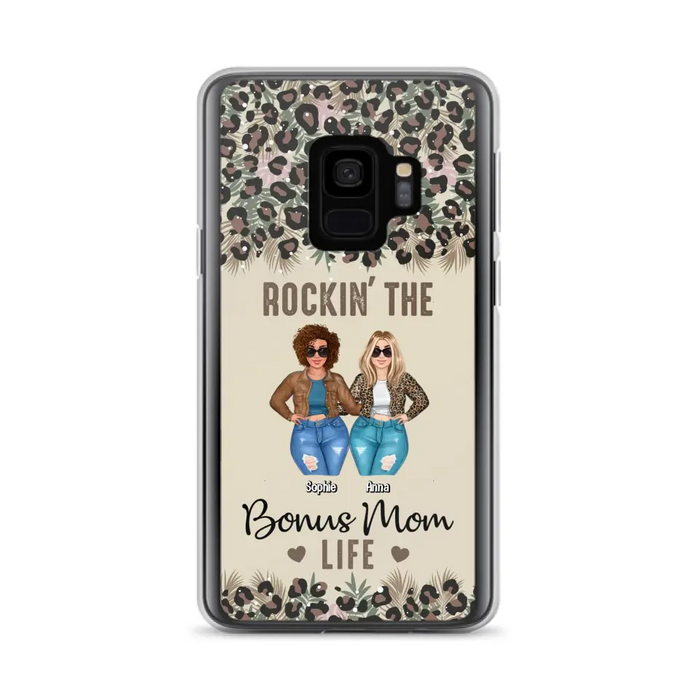 Custom Personalized Bonus Mom Phone Case - Gift Idea For Mother's Day - Rockin' The Bonus Mom Life - Case For iPhone & Samsung