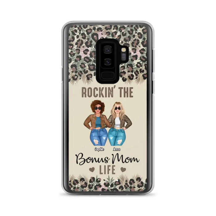 Custom Personalized Bonus Mom Phone Case - Gift Idea For Mother's Day - Rockin' The Bonus Mom Life - Case For iPhone & Samsung