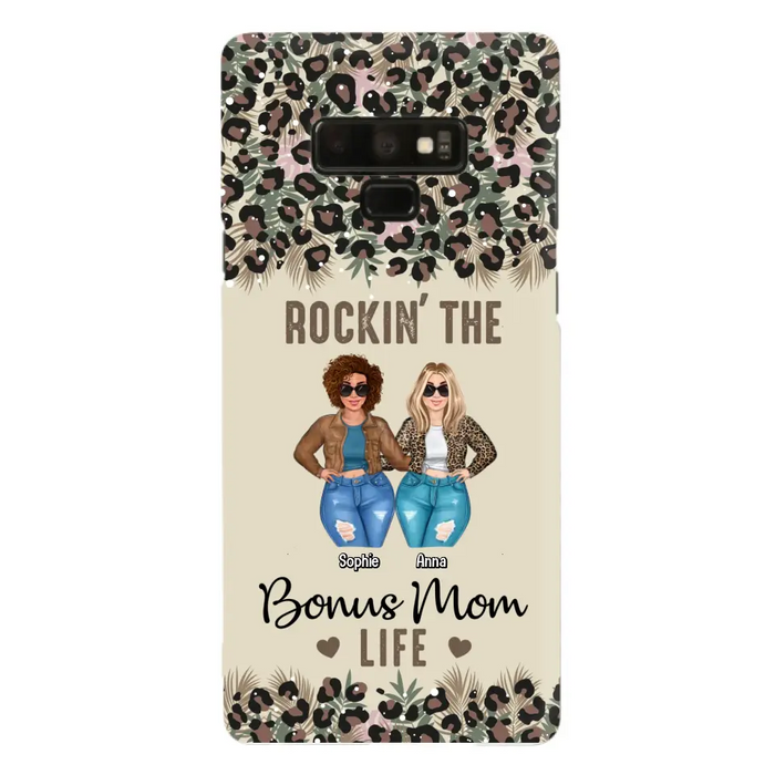 Custom Personalized Bonus Mom Phone Case - Gift Idea For Mother's Day - Rockin' The Bonus Mom Life - Case For iPhone & Samsung