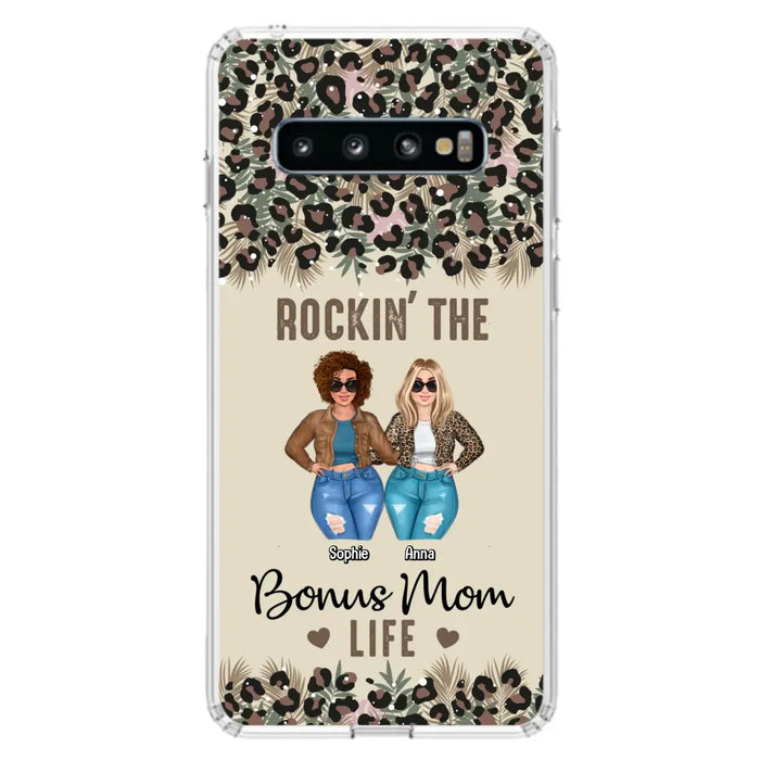 Custom Personalized Bonus Mom Phone Case - Gift Idea For Mother's Day - Rockin' The Bonus Mom Life - Case For iPhone & Samsung