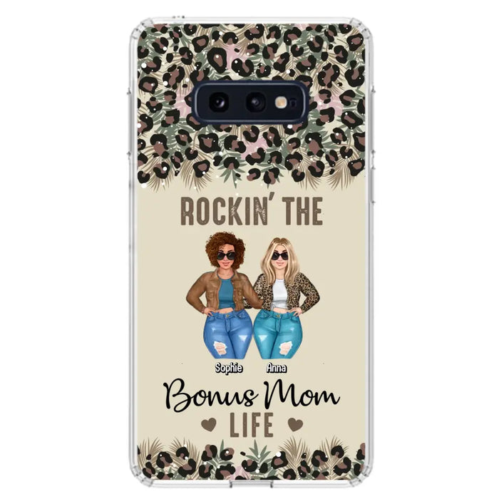 Custom Personalized Bonus Mom Phone Case - Gift Idea For Mother's Day - Rockin' The Bonus Mom Life - Case For iPhone & Samsung