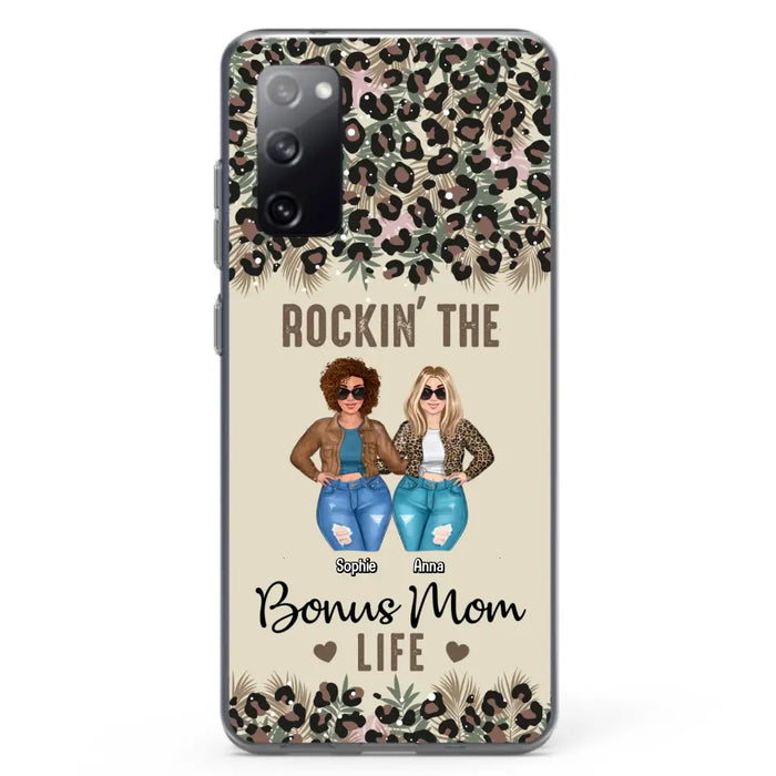 Custom Personalized Bonus Mom Phone Case - Gift Idea For Mother's Day - Rockin' The Bonus Mom Life - Case For iPhone & Samsung