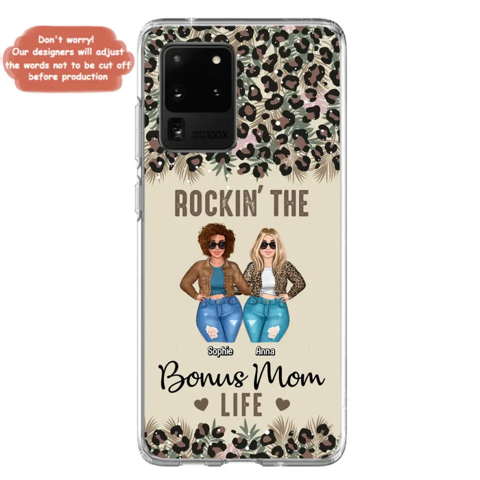 Custom Personalized Bonus Mom Phone Case - Gift Idea For Mother's Day - Rockin' The Bonus Mom Life - Case For iPhone & Samsung