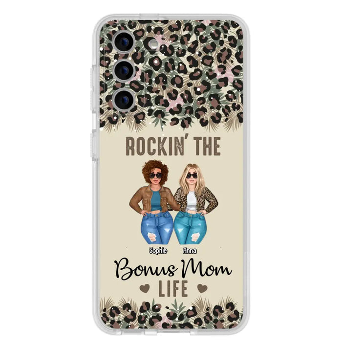 Custom Personalized Bonus Mom Phone Case - Gift Idea For Mother's Day - Rockin' The Bonus Mom Life - Case For iPhone & Samsung