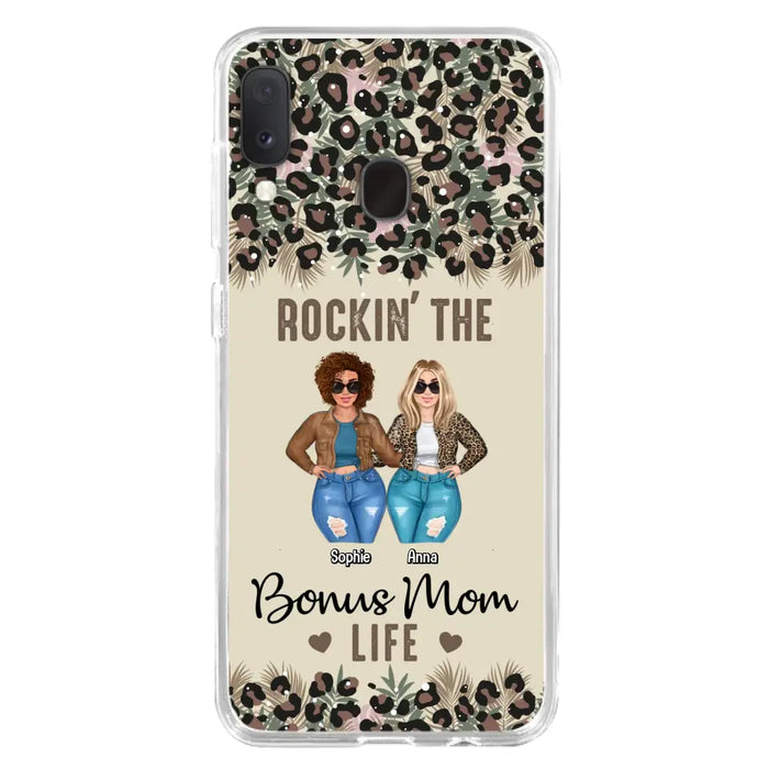 Custom Personalized Bonus Mom Phone Case - Gift Idea For Mother's Day - Rockin' The Bonus Mom Life - Case For iPhone & Samsung