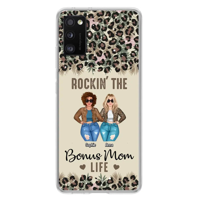 Custom Personalized Bonus Mom Phone Case - Gift Idea For Mother's Day - Rockin' The Bonus Mom Life - Case For iPhone & Samsung