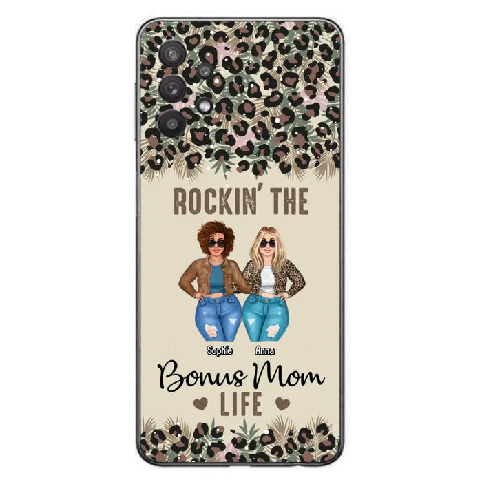 Custom Personalized Bonus Mom Phone Case - Gift Idea For Mother's Day - Rockin' The Bonus Mom Life - Case For iPhone & Samsung