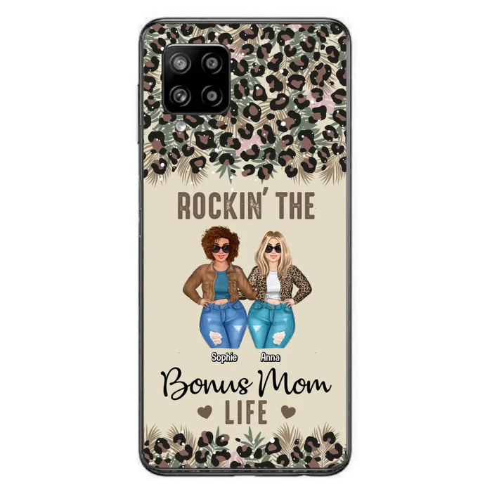 Custom Personalized Bonus Mom Phone Case - Gift Idea For Mother's Day - Rockin' The Bonus Mom Life - Case For iPhone & Samsung