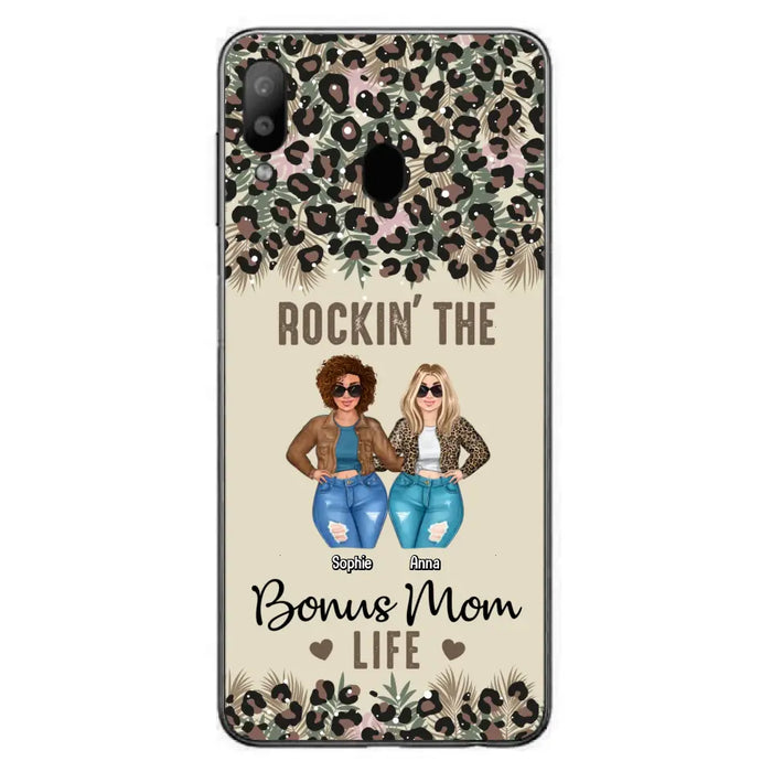 Custom Personalized Bonus Mom Phone Case - Gift Idea For Mother's Day - Rockin' The Bonus Mom Life - Case For iPhone & Samsung