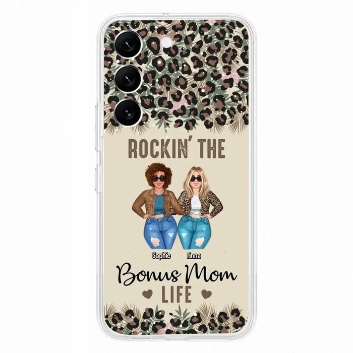 Custom Personalized Bonus Mom Phone Case - Gift Idea For Mother's Day - Rockin' The Bonus Mom Life - Case For iPhone & Samsung