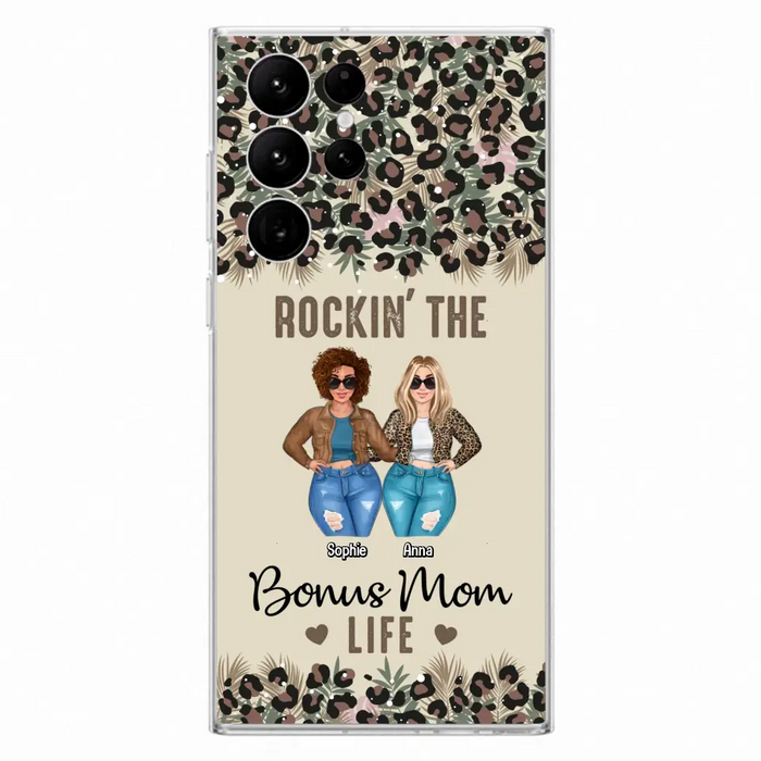 Custom Personalized Bonus Mom Phone Case - Gift Idea For Mother's Day - Rockin' The Bonus Mom Life - Case For iPhone & Samsung