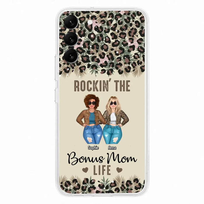 Custom Personalized Bonus Mom Phone Case - Gift Idea For Mother's Day - Rockin' The Bonus Mom Life - Case For iPhone & Samsung