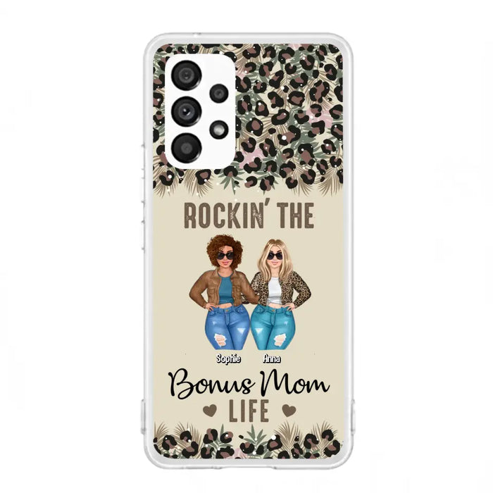 Custom Personalized Bonus Mom Phone Case - Gift Idea For Mother's Day - Rockin' The Bonus Mom Life - Case For iPhone & Samsung