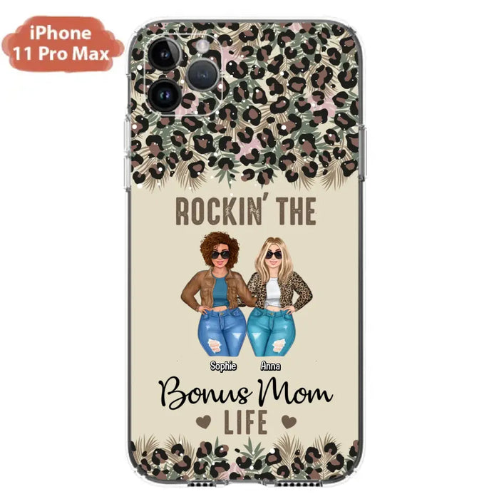 Custom Personalized Bonus Mom Phone Case - Gift Idea For Mother's Day - Rockin' The Bonus Mom Life - Case For iPhone & Samsung