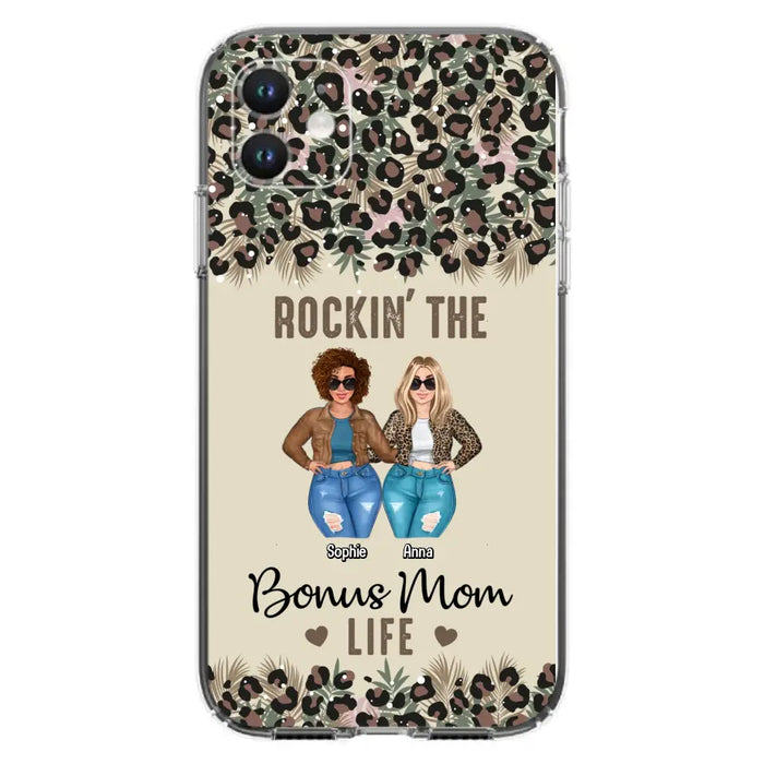 Custom Personalized Bonus Mom Phone Case - Gift Idea For Mother's Day - Rockin' The Bonus Mom Life - Case For iPhone & Samsung