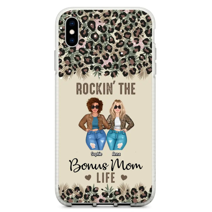 Custom Personalized Bonus Mom Phone Case - Gift Idea For Mother's Day - Rockin' The Bonus Mom Life - Case For iPhone & Samsung