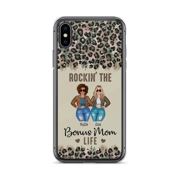 Custom Personalized Bonus Mom Phone Case - Gift Idea For Mother's Day - Rockin' The Bonus Mom Life - Case For iPhone & Samsung