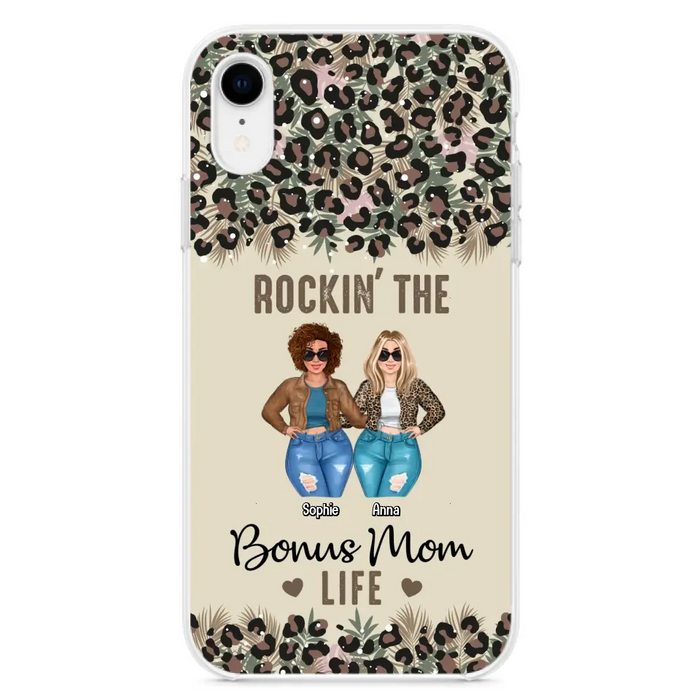 Custom Personalized Bonus Mom Phone Case - Gift Idea For Mother's Day - Rockin' The Bonus Mom Life - Case For iPhone & Samsung