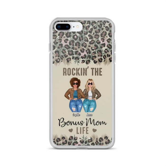 Custom Personalized Bonus Mom Phone Case - Gift Idea For Mother's Day - Rockin' The Bonus Mom Life - Case For iPhone & Samsung