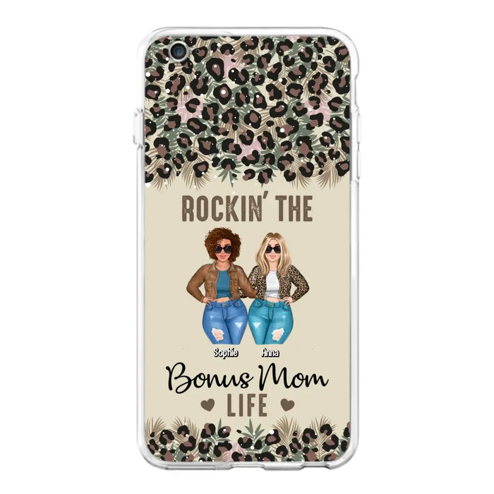 Custom Personalized Bonus Mom Phone Case - Gift Idea For Mother's Day - Rockin' The Bonus Mom Life - Case For iPhone & Samsung