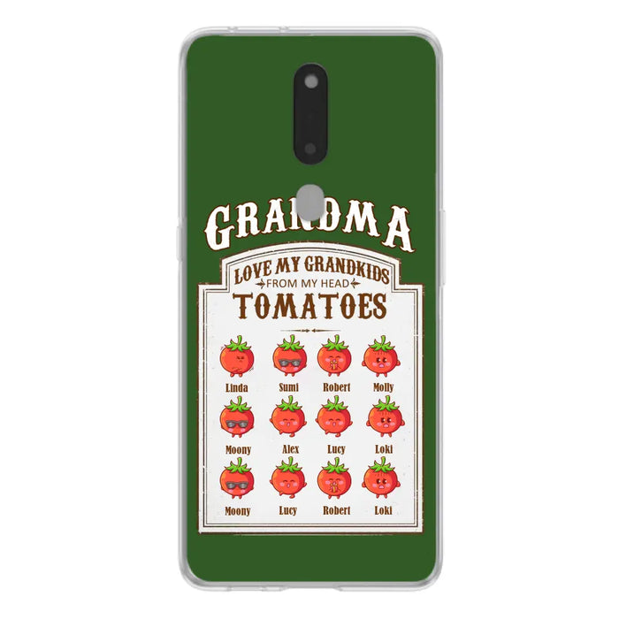 Custom Personalized Grandma Tomatoes Phone Case - Gift Idea For Mother's Day/Grandma- Upto 12 Tomatoes - Case For Oppo/ Xiaomi/ Huawei