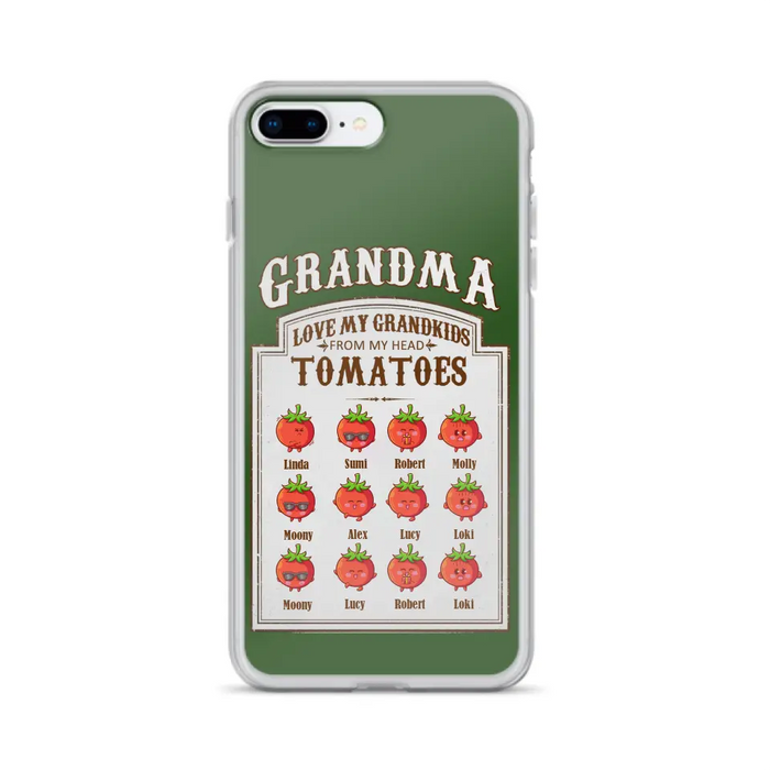 Custom Personalized Grandma Tomatoes Phone Case - Gift Idea For Mother's Day/Grandma- Upto 12 Tomatoes - Case For iPhone/ Samsung