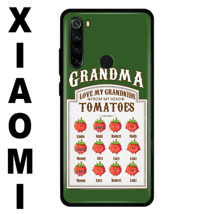 Custom Personalized Grandma Tomatoes Phone Case - Gift Idea For Mother's Day/Grandma- Upto 12 Tomatoes - Case For Oppo/ Xiaomi/ Huawei