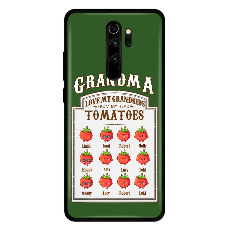 Personalized Grandma Tomatoes Phone Case - Mother's Day Gift Idea For Grandma- Up to 12 Tomatoes - Case For Oppo/ Xiaomi/ Huawei