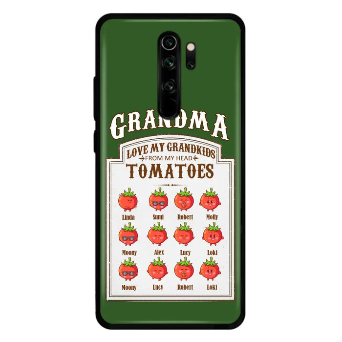 Custom Personalized Grandma Tomatoes Phone Case - Gift Idea For Mother's Day/Grandma- Upto 12 Tomatoes - Case For Oppo/ Xiaomi/ Huawei