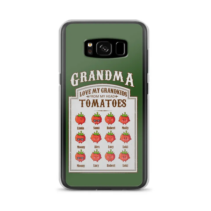 Custom Personalized Grandma Tomatoes Phone Case - Gift Idea For Mother's Day/Grandma- Upto 12 Tomatoes - Case For iPhone/ Samsung