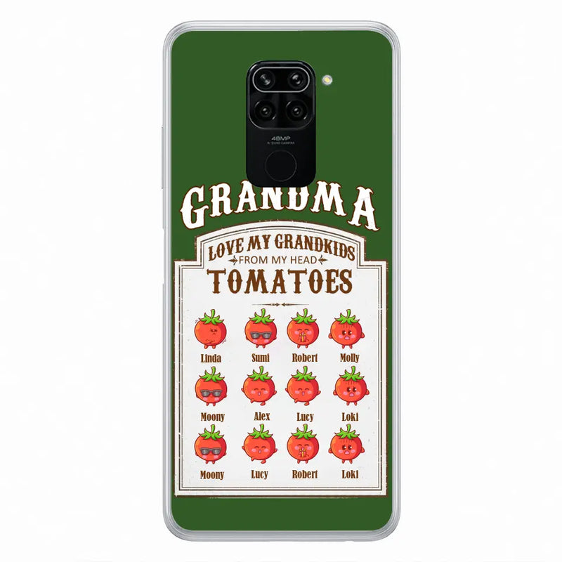 Personalized Grandma Tomatoes Phone Case - Mother's Day Gift Idea For Grandma- Up to 12 Tomatoes - Case For Oppo/ Xiaomi/ Huawei