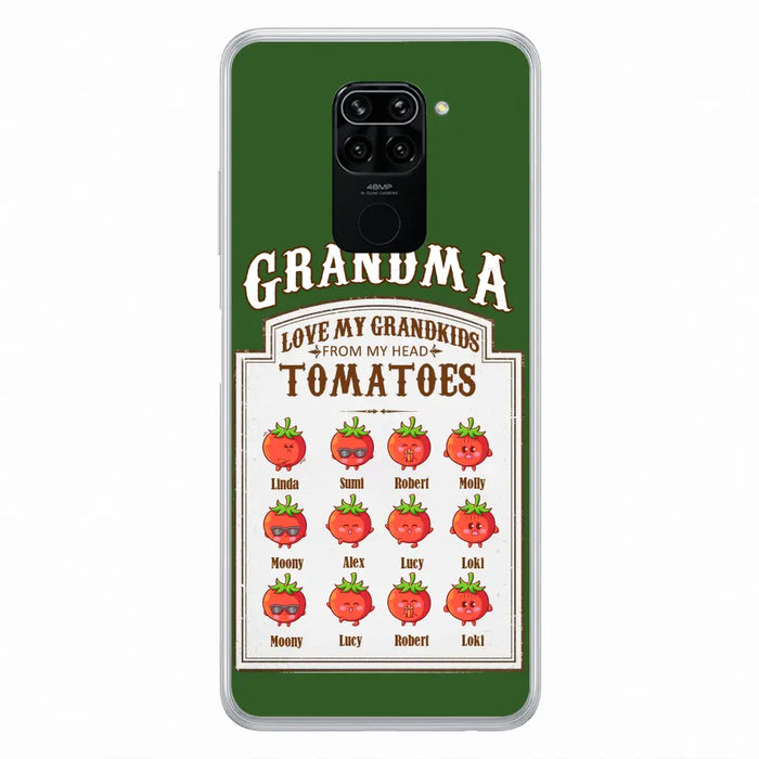 Custom Personalized Grandma Tomatoes Phone Case - Gift Idea For Mother's Day/Grandma- Upto 12 Tomatoes - Case For Oppo/ Xiaomi/ Huawei