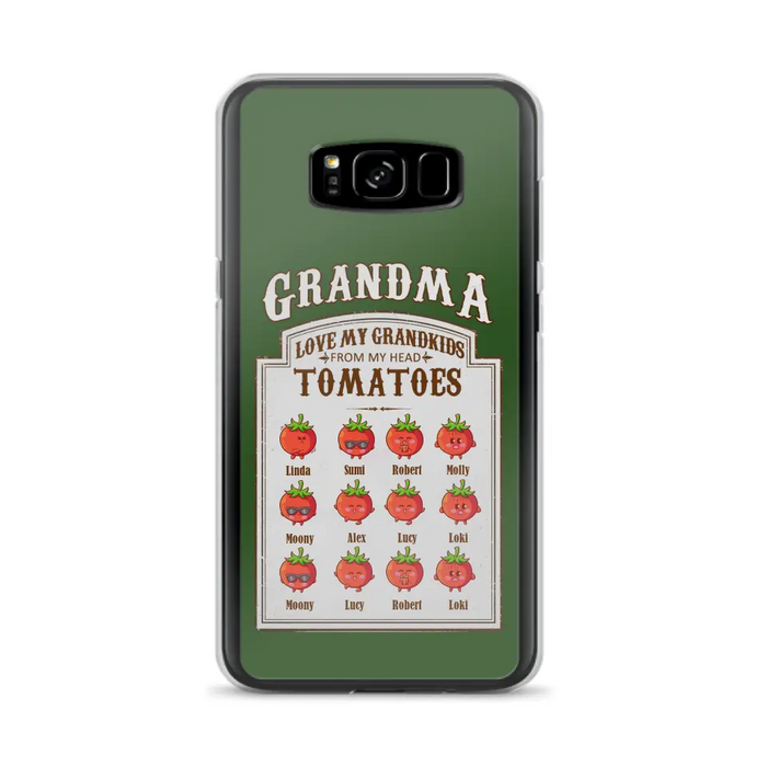 Custom Personalized Grandma Tomatoes Phone Case - Gift Idea For Mother's Day/Grandma- Upto 12 Tomatoes - Case For iPhone/ Samsung