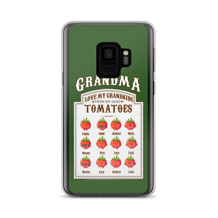 Custom Personalized Grandma Tomatoes Phone Case - Gift Idea For Mother's Day/Grandma- Upto 12 Tomatoes - Case For iPhone/ Samsung